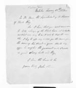 2 pages written 29 Jan 1864 by John Sim in Mohaka to Sir Donald McLean, from Inward letters - John Sim