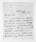 4 pages written 17 Feb 1872 by Colonel William Moule in Wellington to Sir Donald McLean, from Inward letters - W Moule