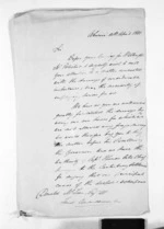 3 pages written 30 Apr 1851 by Robert Park in Ahuriri to Sir Donald McLean, from Inward letters - Surnames, Pal - Par