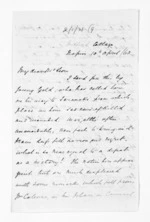 3 pages written 10 Apr 1860 by Michael Fitzgerald in Napier City to Sir Donald McLean, from Inward letters - Michael Fitzgerald