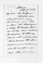 4 pages written 9 Feb 1871 by Captain John Lockett in Nelson Region to Sir Donald McLean, from Inward letters - Surnames, Loc - Log
