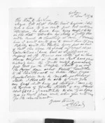 2 pages written 31 Jan 1876 by George Edward Read in Gisborne to Sir Donald McLean, from Inward letters -  G E Read