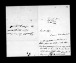 2 pages written 12 Feb 1864 by Sir Robert Donald Douglas Maclean to Sir Donald McLean, from Inward family correspondence - Douglas Maclean (son)