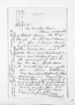 2 pages written 16 Oct 1869 by Sir Julius Vogel in Auckland City to Sir Donald McLean, from Inward letters - Julius Vogel