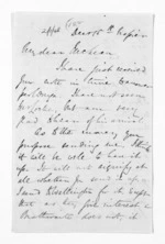 2 pages written by George Sisson Cooper in Napier City to Sir Donald McLean, from Inward letters - George Sisson Cooper
