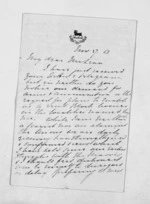 6 pages written 17 Nov 1868 by Thomas Purvis Russell in Hawke's Bay Region to Sir Donald McLean, from Inward letters - Thomas Purvis Russell
