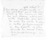 3 pages, from Native Minister and Minister of Colonial Defence - Inward telegrams