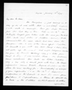 4 pages written 16 Jan 1870 by John Davies Ormond in Napier City to Sir Donald McLean, from Inward letters - J D Ormond