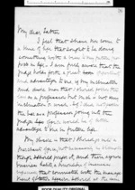 3 pages written 11 Oct 1871 by Sir Robert Donald Douglas Maclean in Wellington, from Inward family correspondence - Douglas Maclean (son)