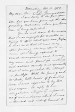 2 pages written 13 Oct 1858 by John Danforth Greenwood to Sir Donald McLean, from Inward letters - Surnames, Gre
