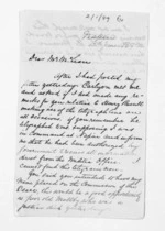 2 pages written 15 Jun 1869 by Edward Lister Green in Napier City to Sir Donald McLean, from Inward letters - Edward L Green