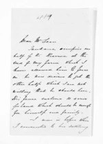 2 pages written 2 Oct 1857 by Dr Daniel Pollen to Sir Donald McLean, from Inward letters - Daniel Pollen