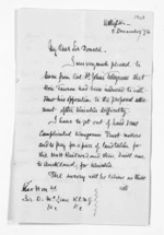3 pages written 5 Dec 1874 by Charles Heaphy in Wellington City to Sir Donald McLean, from Inward letters -  Charles Heaphy