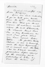2 pages written 25 Oct 1872 by William Douglas Carruthers in Christchurch City to Sir Donald McLean in Wellington, from Inward letters -  W D Carruthers