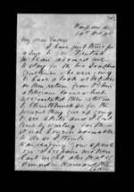 3 pages written 19 Oct 1875 by Sir Robert Donald Douglas Maclean in Waipawa to Sir Donald McLean, from Inward family correspondence - Douglas Maclean (son)