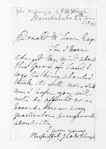 1 page written 24 Jun 1864 by John McKenzie in Maraekakaho to Sir Donald McLean, from Inward letters - Surnames, McKen - McLac