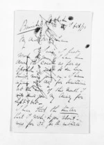 3 pages written 27 Oct 1870 by H F Way in Maketu to Sir Donald McLean, from Inward letters and diary extracts - H F Way