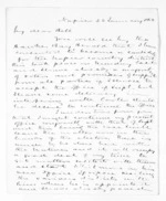 2 pages written 24 Jan 1862 by Sir Donald McLean in Napier City to Sir Francis Dillon Bell, from Inward letters - Francis Dillon Bell
