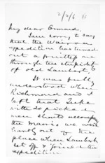 1 page to John Davies Ormond, from Superintendent, Hawkes Bay and Government Agent, East Coast - Miscellaneous papers