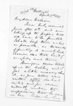 5 pages written 17 Apr 1871 by George Sisson Cooper in Wellington to Sir Donald McLean, from Inward letters - George Sisson Cooper
