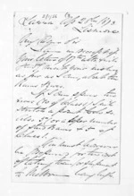 3 pages written 28 Apr 1873 by John Lang Currie to Sir Donald McLean, from Inward letters - John L Currie