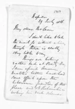 8 pages written 29 Jul 1866 by George Sisson Cooper in Napier City to Sir Donald McLean, from Inward letters - George Sisson Cooper