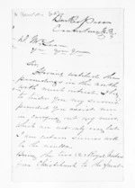 3 pages written by Dr Charles George Hewson in Canterbury to Sir Donald McLean, from Inward letters - Surnames, Hew - Hil