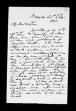 3 pages written 21 Jul 1858 by Robert Roger Strang in Wellington to Sir Donald McLean, from Family correspondence - Robert Strang (father-in-law)