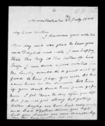4 pages written 28 Jul 1860 by Alexander McLean in Maraekakaho to Sir Donald McLean, from Inward family correspondence - Alexander McLean (brother)