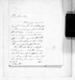 2 pages written by Edward John Eyre to Alfred Domett, from Native Land Purchase Commissioner - Papers