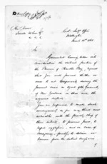 5 pages written 15 Mar 1865 by Sir Frederick Aloysius Weld in Wellington City to Sir Donald McLean, from Superintendent, Hawkes Bay and Government Agent, East Coast - Papers