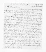 2 pages written 1 Aug 1851 by A J McInnis to Sir Donald McLean in Taranaki Region, from Inward letters - Surnames, McIn - Macka