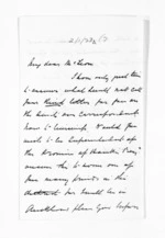 2 pages written 12 Nov 1858 by Michael Fitzgerald to Sir Donald McLean, from Inward letters - Michael Fitzgerald