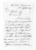 4 pages written 18 Sep 1861 by Alexander MacKenzie to Sir Donald McLean, from Inward letters - Surnames, MacKa - Macke