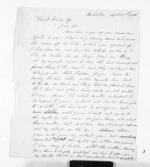 2 pages written 29 Sep 1866 by John Sim in Mohaka to Sir Donald McLean, from Inward letters - John Sim