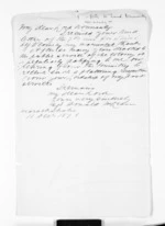 2 pages written 16 Dec 1876 by Sir Donald McLean to George Augustus Constantine Phipps Normanby, from Outward drafts and fragments