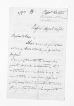 4 pages written 14 Aug 1866 by John Chilton Lambton Carter in Napier City to Sir Donald McLean, from Inward letters - J C Lambton Carter