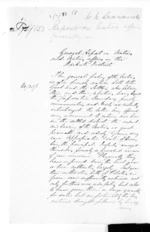 4 pages written 12 Jul 1872 by William Nicholas Searancke to Auckland Region, from Native Minister - Meetings with Waikato chiefs and final pacification of the King Country