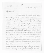 2 pages written 25 Oct 1859 by Sir Thomas Robert Gore Browne, from Inward letters -  Sir Thomas Gore Browne (Governor)