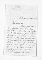 2 pages written 29 Aug 1865 by Samuel Deighton in Wairoa, from Inward letters - Samuel Deighton