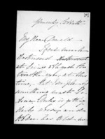 4 pages written by Catherine Isabella McLean in Glenorchy to Sir Donald McLean, from Inward family correspondence - Catherine Hart (sister); Catherine Isabella McLean (sister-in-law)