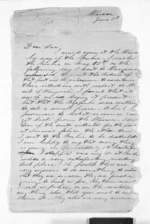2 pages written 1 Jun 1865 by Samuel Locke in Wairoa to Sir Donald McLean in Napier City, from Inward letters - Samuel Locke