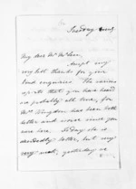 3 pages written by George Theodosius Boughton Kingdon to Sir Donald McLean, from Inward letters -  Kingdon, George and Sophia