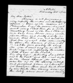 6 pages written 27 Oct 1875 by Sir Robert Donald Douglas Maclean to Sir Donald McLean, from Inward family correspondence - Douglas Maclean (son)