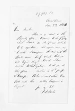 2 pages written 22 Jan 1864 by Francis Dart Fenton in Auckland Region to Sir Donald McLean, from Inward letters - F D Fenton