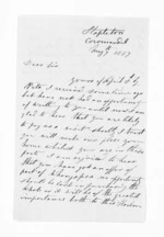 3 pages written 7 May 1857 by James Wathan Preece in Coromandel to Sir Donald McLean in Auckland Region, from Inward letters - James Preece