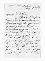 2 pages written 19 Jul 1869 by Edwin Francis Rich in Napier City to Sir Donald McLean, from Inward letters - Surnames, Rho - Ric
