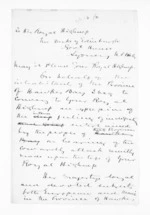 3 pages written 3 Apr 1868 by Sir Donald McLean in Auckland Region, from Hawke's Bay.  McLean and J D Ormond, Superintendents - Letters to Superintendent