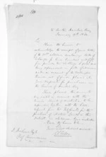 1 page written 17 Jan 1860 by George Sisson Cooper in Hawke's Bay Region to Sir Donald McLean, from Inward letters - George Sisson Cooper