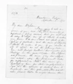 4 pages written 3 Sep 1871 by John Chilton Lambton Carter to Sir Donald McLean, from Inward letters - J C Lambton Carter